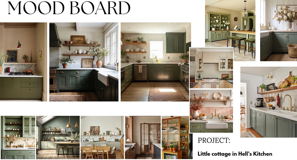 aitecch_design | virtual interior designer - sage green kitchen cabinets
