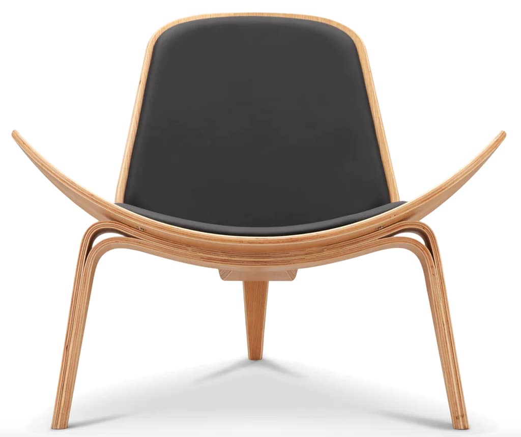 Shell Lounge Chair, Oak